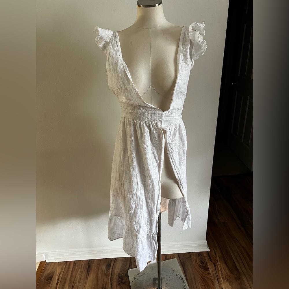 2 - HELLO MOLLY - Elegant White Ruffle Dress